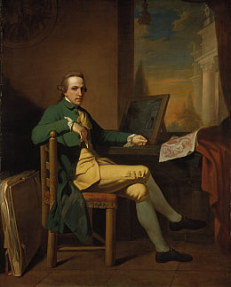 Self portrait of David Allan, 1770.